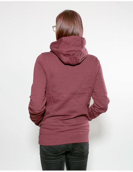 Roter Stern Leipzig - Hoodie - Logo Stick - Burgundy