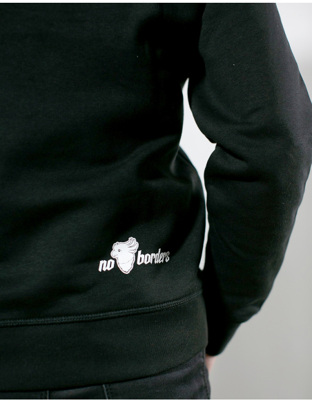 Antifaschistische Aktion - No Borders - Hoodie - Black