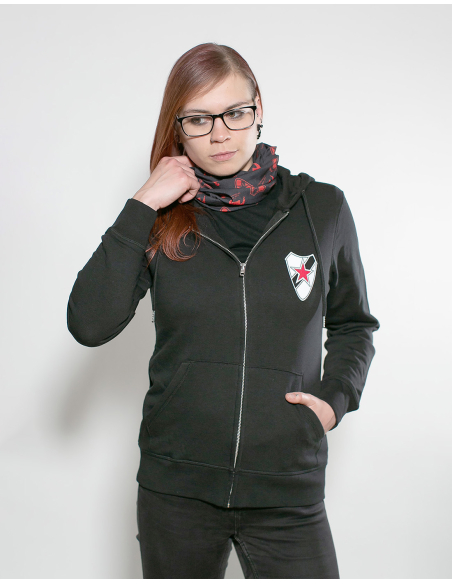 Roter Stern Leipzig - Zipper - Cantona - Black Roter Stern Leipzig - Zipper - Cantona - Black