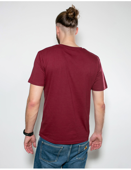 Roter Stern Leipzig - T-Shirt - Logo Stick - Burgundy