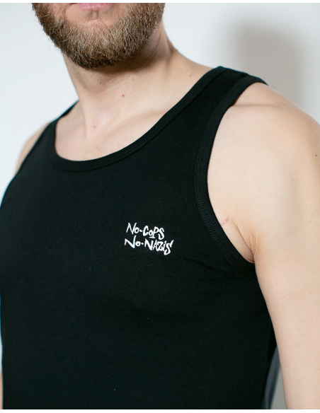 No Cops No Nazis - Mob Action - Tanktop - Black