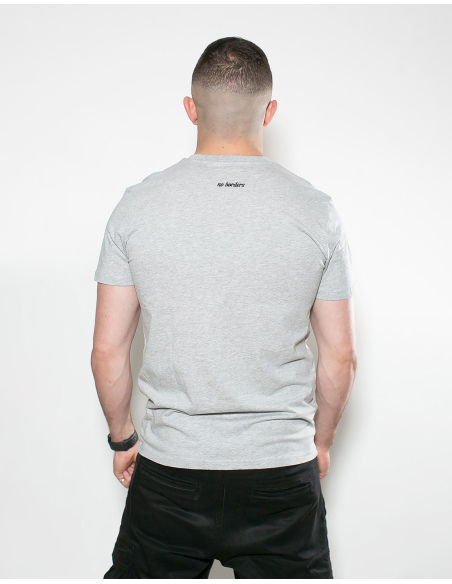 Kein Mensch ist illegal - No Borders - T-Shirt - Heather Grey