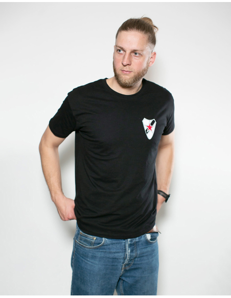 Roter Stern Leipzig - T-Shirt - Cantona - Black Roter Stern Leipzig - T-Shirt - Cantona - Black