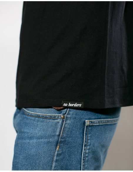 Prokrastinatorische Aktion - No Borders - T-Shirt - Black