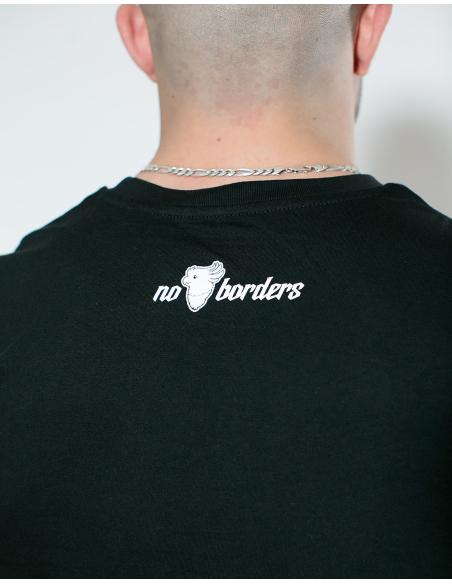 Fahrrad Antifa - No Borders - T-Shirt - Front Print - Black Fahrrad Antifa - No Borders - T-Shirt - Front Print - Black