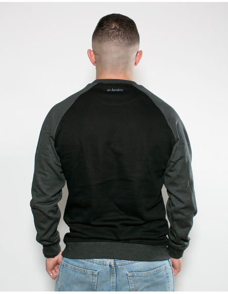 Kein Mensch ist illegal - No Borders - Sweater - Black/Dark Grey