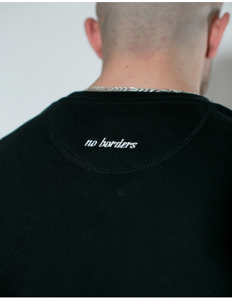 Kein Mensch ist illegal - No Borders - Sweater - Black