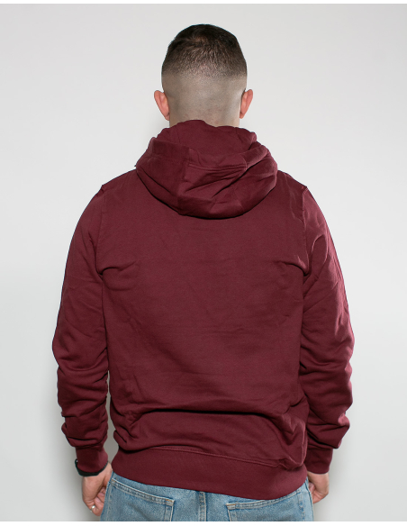Roter Stern Leipzig - Hoodie - Logo Stick - Burgundy