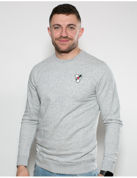 Roter Stern Leipzig - Sweater - Logo Stick - Grey