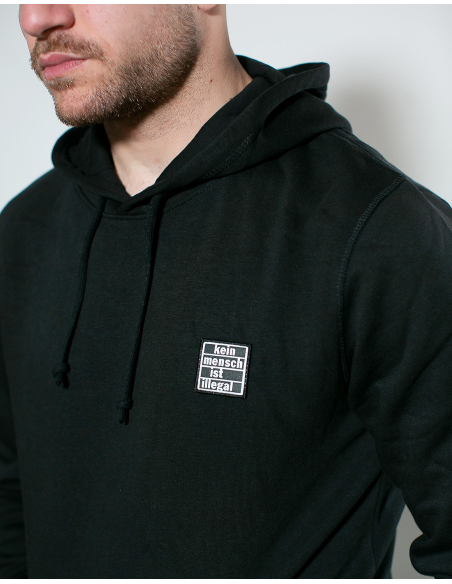 Kein Mensch ist illegal - No Borders - Hoodie - Black