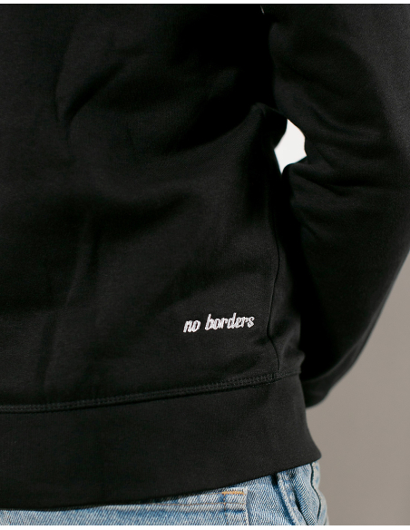 Kein Mensch ist illegal - No Borders - Hoodie - Black