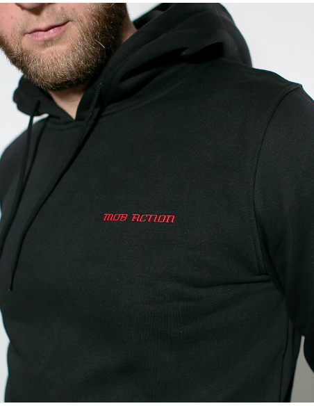 Mob Action Classic - Hoodie - Black/Red