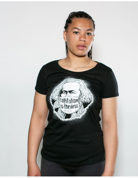 Capitalism Is The Virus - T-Shirt tailliert - Black