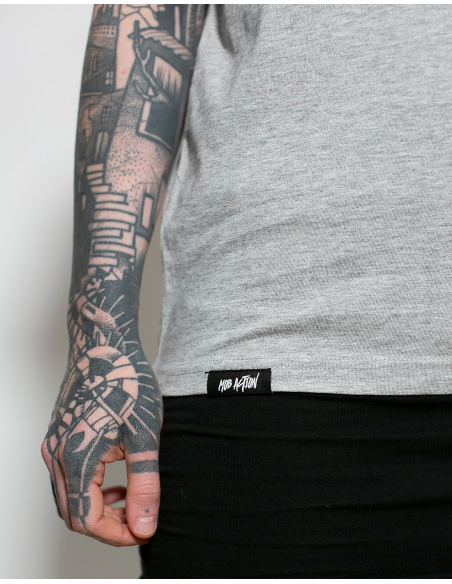 Mob Action Classic - T-Shirt - Grey/Red