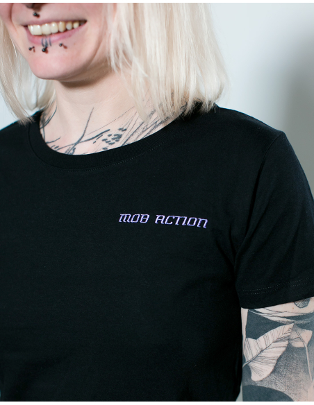 LGBTQ - Mob Action Classic - T-Shirt tailliert - Black/Purple