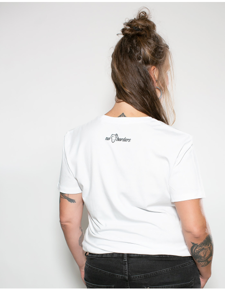 ACAB - All Colours Are Beautiful - No Borders - T-Shirt - White