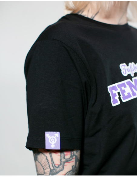 Fußballfans für Feminismus - No Borders - T-Shirt - Black