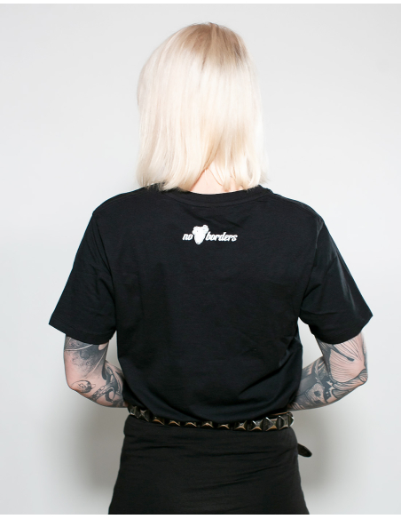 Fußballfans für Feminismus - No Borders - T-Shirt - Black