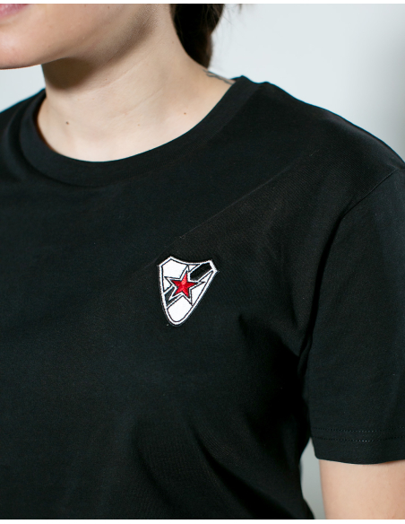 Roter Stern Leipzig - T-Shirt - Logo Stick - Black