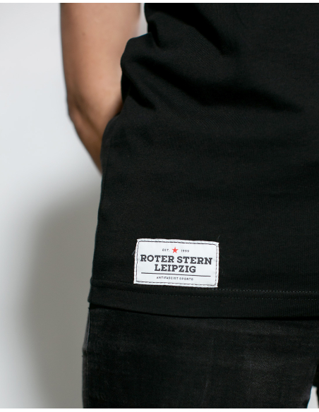 Roter Stern Leipzig - T-Shirt - Logo Stick - Black