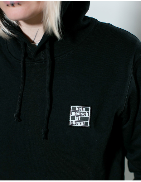 Kein Mensch ist illegal - No Borders - Hoodie - Black