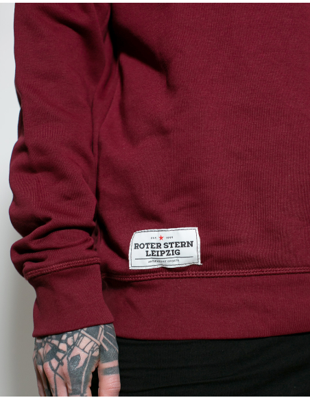 Roter Stern Leipzig - Sweater - Logo Stick - Burgundy