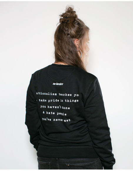 Nationalism sucks - No Borders - Sweater - Black