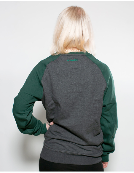 Kein Mensch ist illegal - No Borders - Sweater - Grey/Green