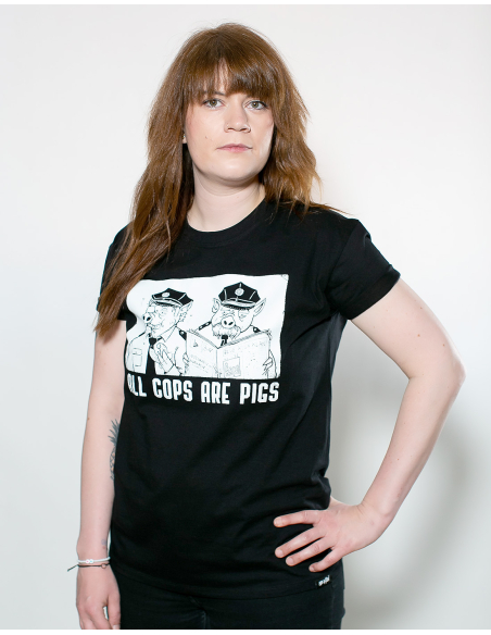 All Cops Are Pigs - Mob Action - T-Shirt - Black