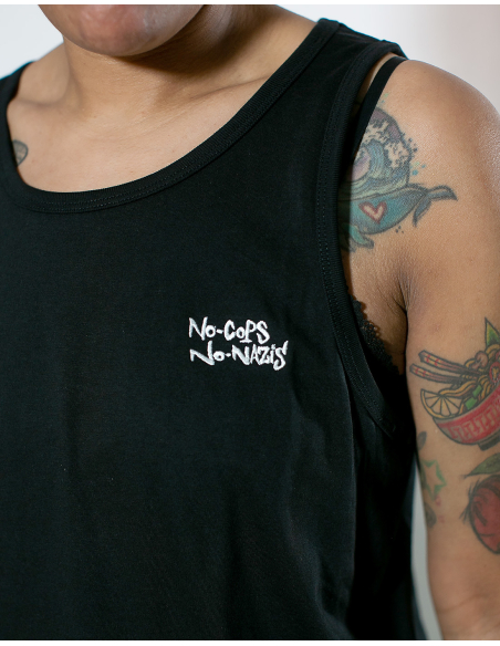 No Cops No Nazis - Mob Action - Tanktop - Black