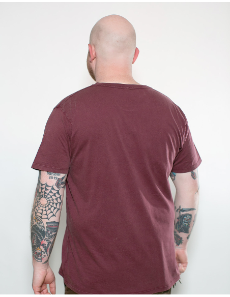 SOLI - Mission Lifeline - T-Shirt - Pocket Print - Burgundy SOLI - Mission Lifeline - T-Shirt - Pocket Print - Burgundy