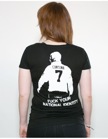 Roter Stern Leipzig - T-Shirt fitted - Cantona - Black