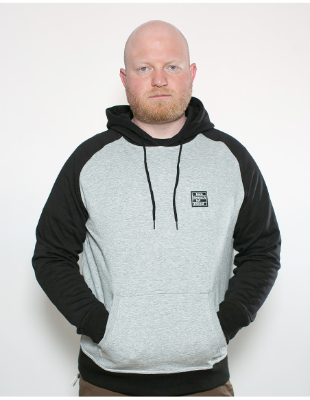 Kein Mensch ist illegal - No Borders - Hoodie - Grey/Black