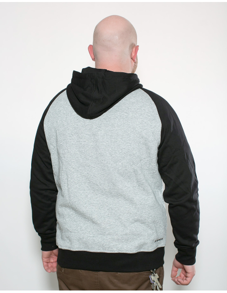 Kein Mensch ist illegal - No Borders - Hoodie - Grey/Black