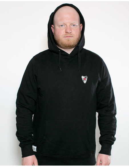 Roter Stern Leipzig - Hoodie - Logo Stick - Black
