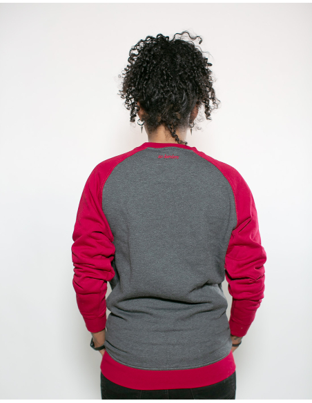 Kein Mensch ist illegal - No Borders - Sweater - Grey/Red