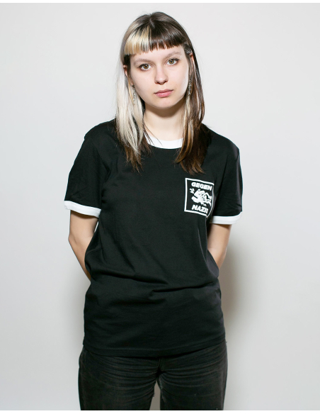Gegen Nazis - No Borders - T-Shirt - Black