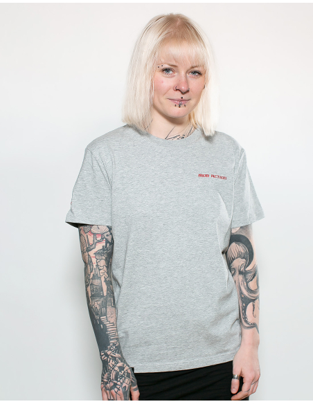 Mob Action Classic - T-Shirt - Grey/Red