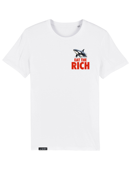 Eat the Rich - No Borders - T-Shirt - White Eat the Rich - No Borders - T-Shirt - White