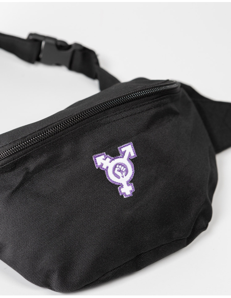 LGBTQ II - No Borders - Hipbag - Black
