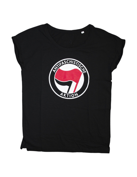 Antifaschistische Aktion - No Borders - T-Shirt tailliert - Antifaschistische Aktion - No Borders - T-Shirt tailliert -