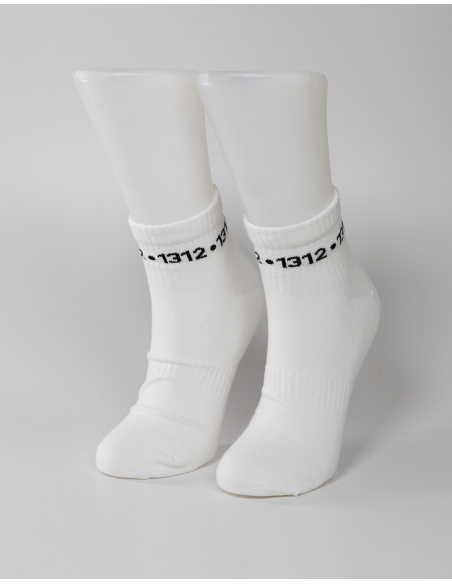 1312 - Sixblox - Quarter Socken - White - Circle 1312 - Sixblox - Quarter Socken - White - Circle