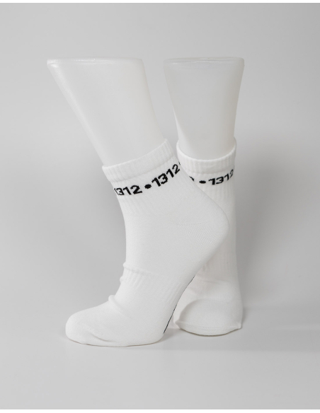1312 - Sixblox - Quarter Socken - White - Circle 1312 - Sixblox - Quarter Socken - White - Circle