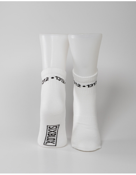 1312 - Sixblox - Quarter Socken - White - Circle 1312 - Sixblox - Quarter Socken - White - Circle