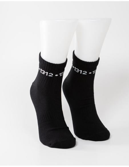 1312 - Sixblox - Quarter Socken - Black - Circle 1312 - Sixblox - Quarter Socken - Black - Circle