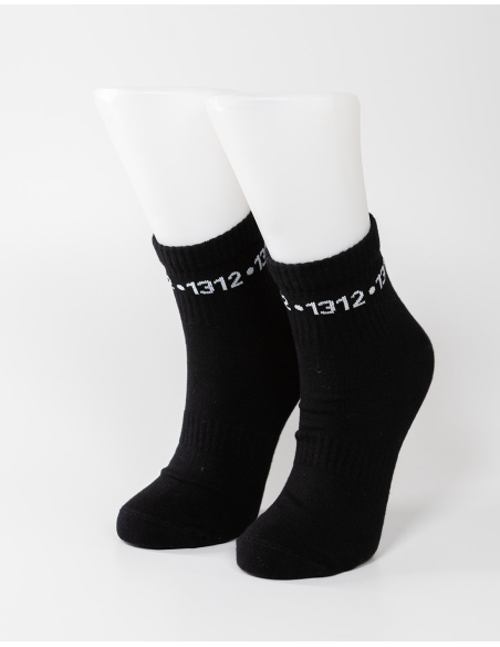 1312 - Sixblox - Quarter Socken - Black - Circle