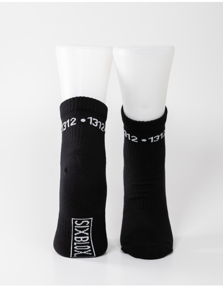 1312 - Sixblox - Quarter Socken - Black - Circle 1312 - Sixblox - Quarter Socken - Black - Circle