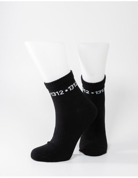 1312 - Sixblox - Quarter Socken - Black - Circle 1312 - Sixblox - Quarter Socken - Black - Circle