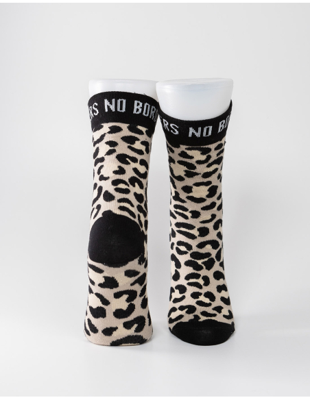 Leo - No Borders - Socks - Animal Print