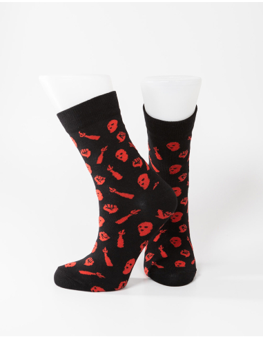 Riot - Mob Action - Socks - Black/Red